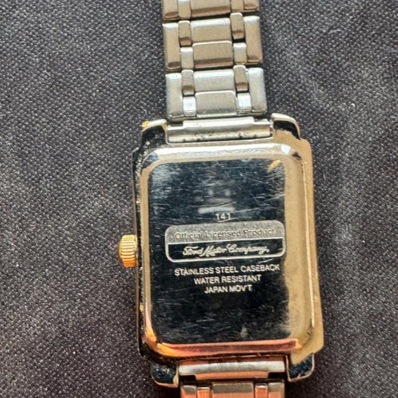 Ladies Ford Two Tone Quarts Watch Rare Rectangle - Picture 3 of 3